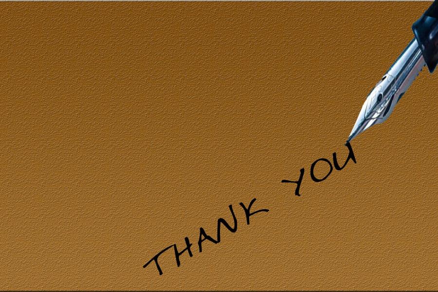 Thank you note